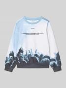 s.Oliver RED LABEL Regular Fit Sweatshirt aus Baumwoll-Mix in Bleu, Gr...