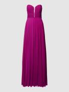 TROYDEN COLLECTION Abendkleid mit Plisseefalten in Fuchsia, Größe 36