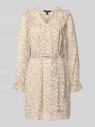 Vero Moda A-Linien-Kleid mit Taillengürtel Modell 'PETRA' in Ecru, Grö...