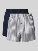 Schiesser Boxershorts mit elastischem Bund im 2er-Pack in Hellblau, Gr...