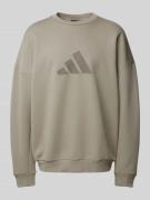 adidas Sportswear Oversized Sweatshirt mit Label-Print in Taupe, Größe...