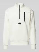adidas Sportswear Sweatshirt mit Troyer-Kragen in Weiss, Größe XS