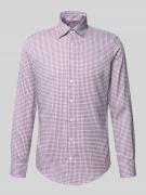 SEIDENSTICKER Slim Fit Business-Hemd mit Knopfleiste in Bordeaux, Größ...