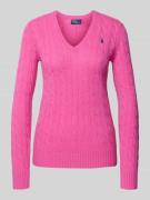 Polo Ralph Lauren Longsleeve in Strick-Optik mit Kaschmir-Anteil Model...