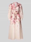 Forever New Tailliertes Abendkleid aus Lyocell-Mix mit Leinen-Anteil M...