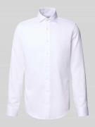 SEIDENSTICKER Slim Fit Business-Hemd mit Strukturmuster in Weiss, Größ...
