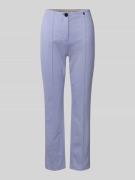 Marc Cain Slim Fit Stoffhose mit Ziernähten in Lavender, Größe 36