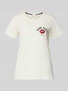 LIU JO SPORT Regular Fit T-Shirt aus reiner Baumwolle mit Strasssteinb...