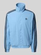 adidas Originals Sweatjacke mit Label-Stitching in Rauchblau, Größe S