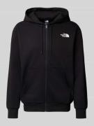 The North Face Sweatjacke mit Label-Stitching in Black, Größe M
