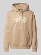 The North Face Hoodie mit Label-Print in Beige, Größe L