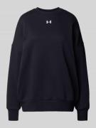 Under Armour Oversized Sweatshirt mit gerippten Abschlüssen in Black, ...