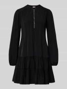 Liu Jo White Minikleid mit Plisseefalten in Black, Größe 38