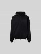VETEMENTS Oversized Sweatjacke mit Kapuze in Black, Größe L