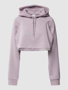 adidas Training Cropped Hoodie in unifarbenem Design in Rose, Größe M
