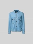 Officine Générale Regular Fit Hemdjacke aus reinem Lyocell in Jeansbla...