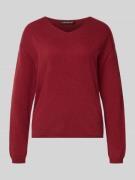 Luisa Cerano Strickpullover aus Baumwoll-Kaschmir-Mix in Kirsche, Größ...