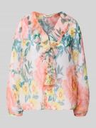Only Regular Fit Bluse mit Volants Modell 'MILLA' in Offwhite, Größe L