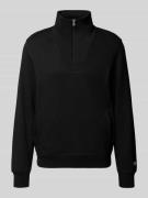 CHAMPION Troyer mit Logo-Stitching und Eingrifftaschen in Black, Größe...