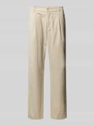 Replay Tapered Fit Hose mit Bundfalten Modell 'ADHANN' in Beige, Größe...
