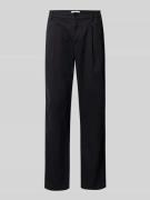 Replay Tapered Fit Hose mit Bundfalten Modell 'ADHANN' in Black, Größe...