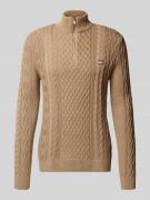 Tommy Jeans Regular Fit Strickpullover aus reiner Baumwolle in Beige, ...