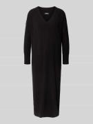 Only Fließendes Strickkleid mit V-Ausschnitt Modell 'NEW TESSA' in Bla...