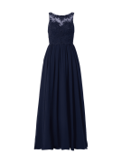 Laona Abendkleid mit Zierborten in Dunkelblau, Größe XL