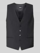 BOSS Regular Fit Anzugweste aus Schurwoll-Mix in Black, Größe 46