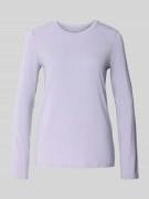 Schiesser Longsleeve mit Rundhalsausschnitt in Flieder, Größe 36