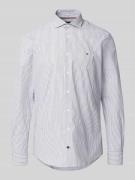 Tommy Hilfiger Tailored Slim Fit Businesshemd aus Baumwoll-Mix in Mari...