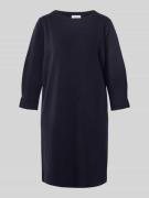 comma Sweatkleid mit Rundhalsausschnitt in Dunkelblau, Größe 34