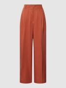 s.Oliver BLACK LABEL Stoffhose mit Leinen-Anteil in Rostrot, Größe 36/...