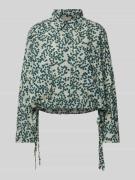 Marc O'Polo Bluse mit Brusttasche in Mint, Größe 44