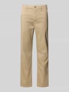 Tommy Hilfiger Straight Fit Chino aus Baumwoll-Mix in Beige, Größe 38/...
