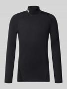 Under Armour Slim Fit Longsleeve mit Logo-Stitching Modell 'Mock' in B...