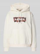 Levi's® Oversized Hoodie mit Kapuze in Offwhite, Größe M