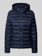 Jake*s Casual Steppjacke mit Kapuze in Dunkelblau, Größe 34