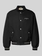 Emporio Armani Bomberjacke mit Stehkragen in Black, Größe 48
