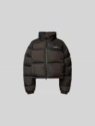 VETEMENTS Steppjacke mit Logo-Stitching in Black, Größe L