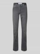 Angels Slim Fit Jeans mit elastischem Bund in Hellgrau, Größe 34/28