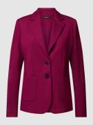 More & More Blazer mit Eingrifftaschen in Aubergine, Größe 36