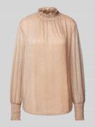 MOS MOSH Bluse mit Effektgarn Modell 'Ximena' in Rose Gold, Größe S