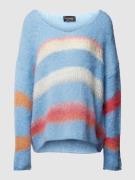 miss goodlife Oversized Strickpullover aus Woll-Mix mit Streifenmuster...