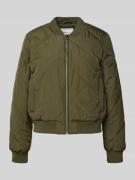 Tom Tailor Denim Regular Fit College-Jacke mit Steppnähten in Oliv, Gr...