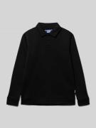 Jack & Jones Sweatshirt mit Umlegekragen Modell 'BRADLEY' in Black, Gr...