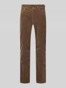Christian Berg Men Regular Fit Cordhose im 5-Pocket-Design in Taupe, G...