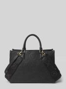 VALENTINO BAGS Handtasche mit Label-Strukturmuster Modell 'SAMBA' in B...