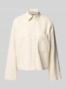 JAKE*S STUDIO WOMAN Hemdbluse mit Knopfleiste in Ecru, Größe 40