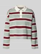 JAKE*S STUDIO WOMAN Longsleeve mit Polokragen und Knopfleiste in Lind,...